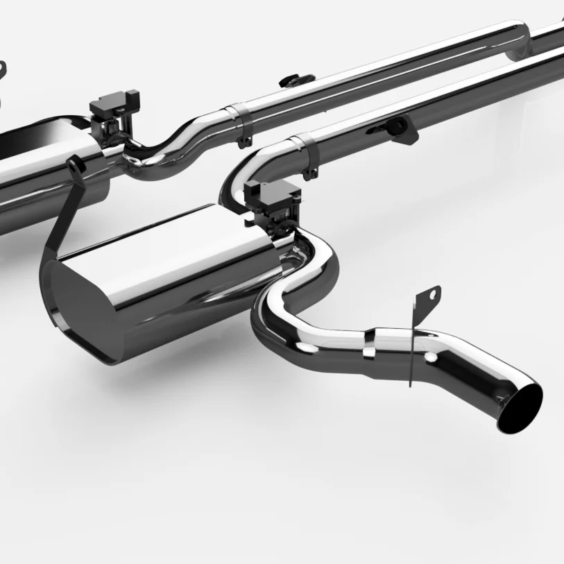 Układ wydechowy Mustang Side-Pipe Ford Mustang 64.5-68 - obrazek 3