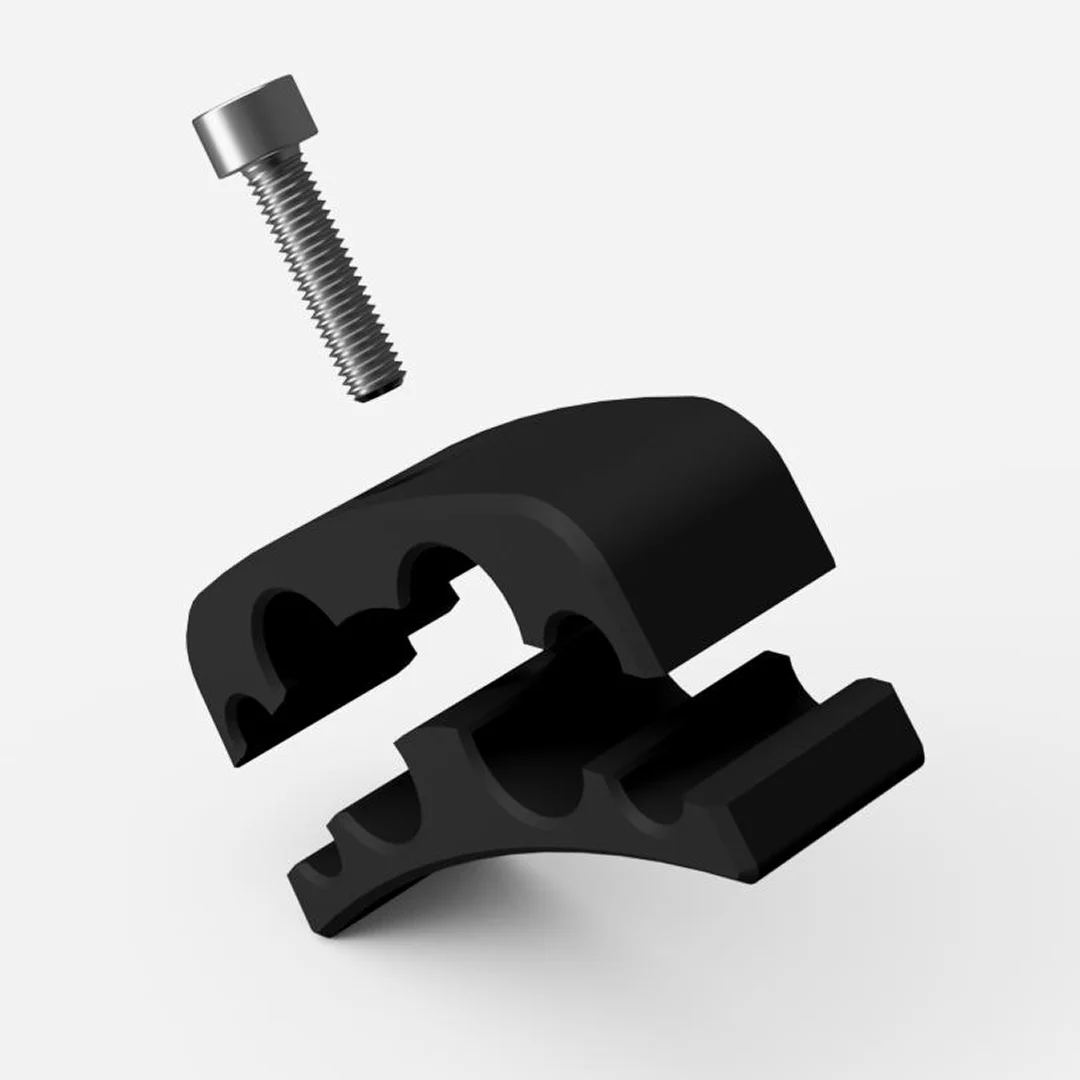 Spinki magistrali hamulcowej i paliwowej poczwórne na tunel środkowy 4,75mm, 6,5mm, 9mm, 12mm Mustang 64.5-68 - obrazek 5