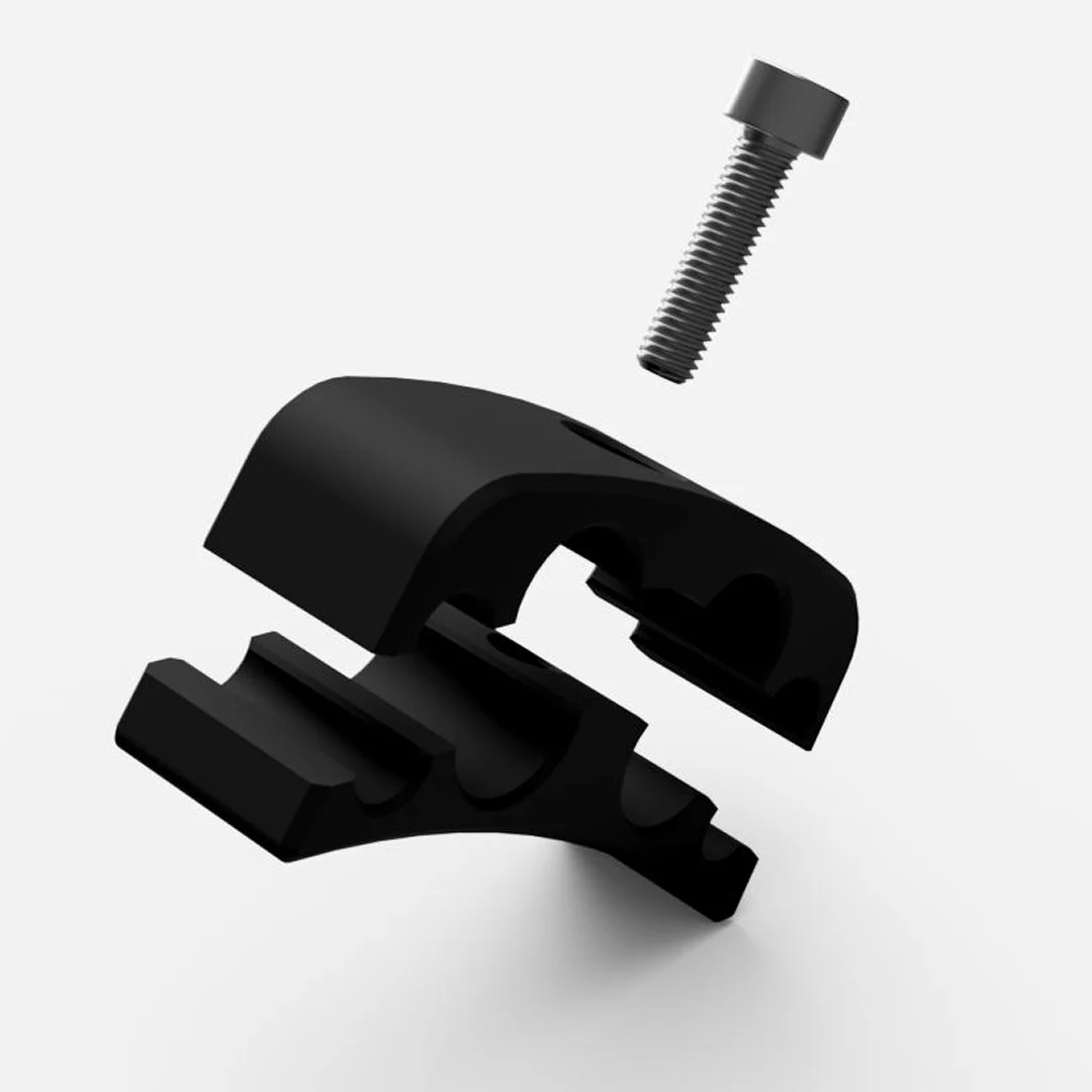 Spinki magistrali hamulcowej i paliwowej poczwórne na tunel środkowy 4,75mm, 6,5mm, 9mm, 12mm Mustang 64.5-68 - obrazek 4