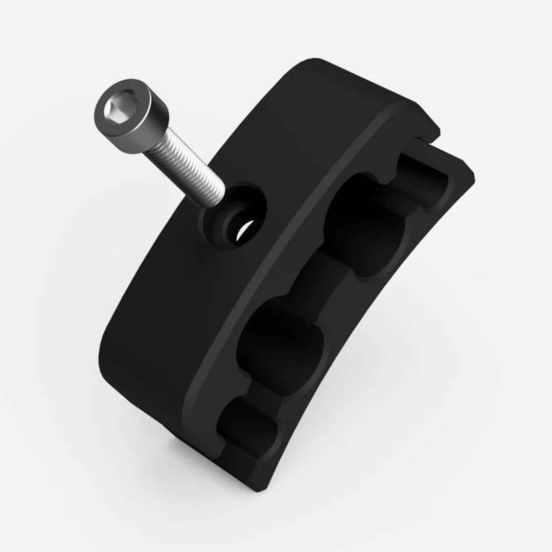 Spinki magistrali hamulcowej i paliwowej poczwórne na tunel środkowy 4,75mm, 6,5mm, 9mm, 12mm Mustang 64.5-68 - obrazek 3