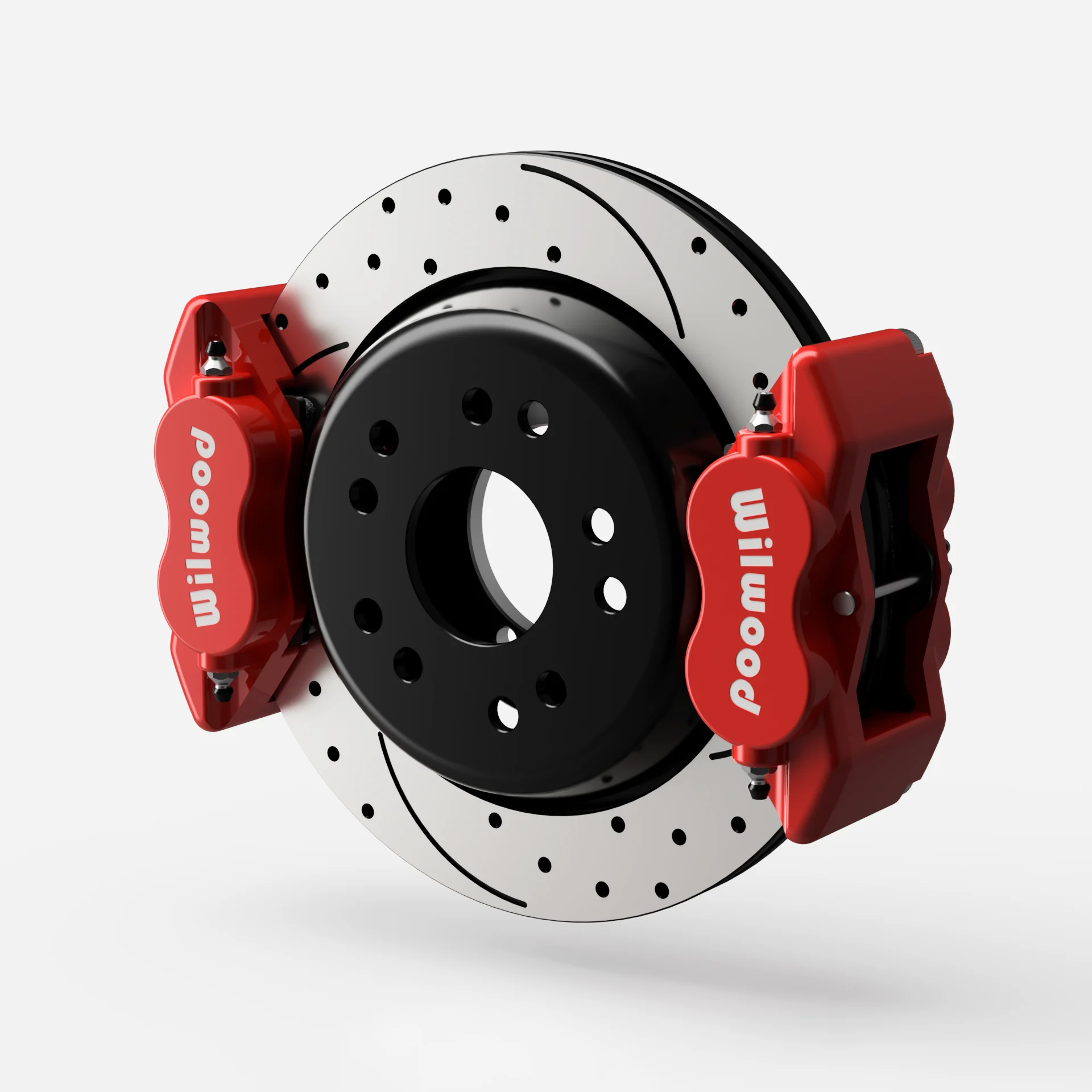 TYLNY ZESTAW HAMULCOWY DUAL-CALIPER RESTOMOTIVE X WILWOOD FORGED DYNALITE PERFORMANCE BRAKE KIT BIG FORD "NEW STYLE" Różne Kolory Zacisków
